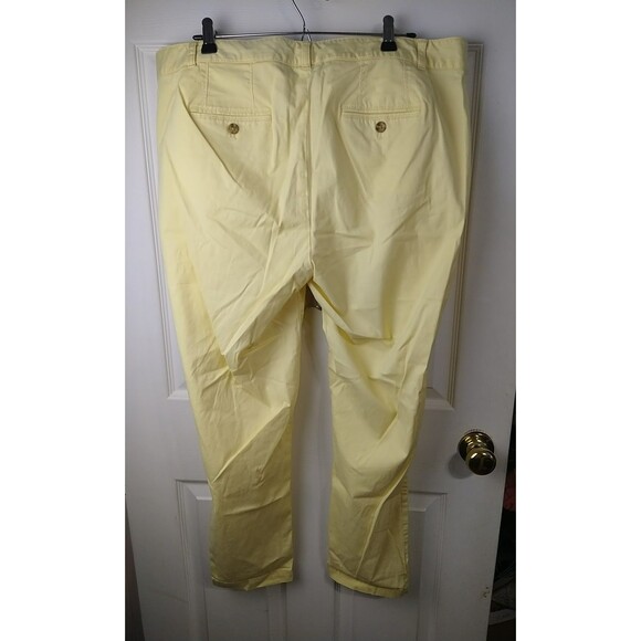 Talbots Woman 14W Pants Weekend Chino Yellow Straight Casual Vacation Travel... - Picture 11 of 11